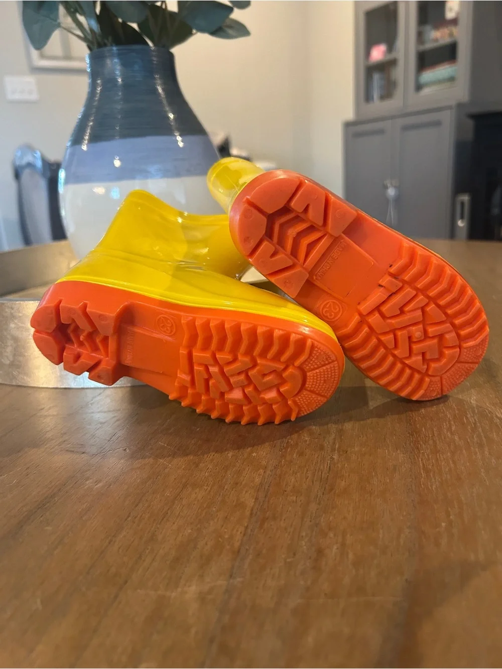 Kids Yellow Duck Rain Boots 7.5 toddler